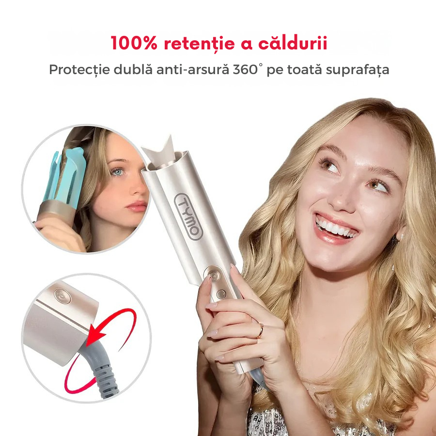 Ondulator Automat Profesional – Bucle Perfecte în Câteva Minute, Fără Efort